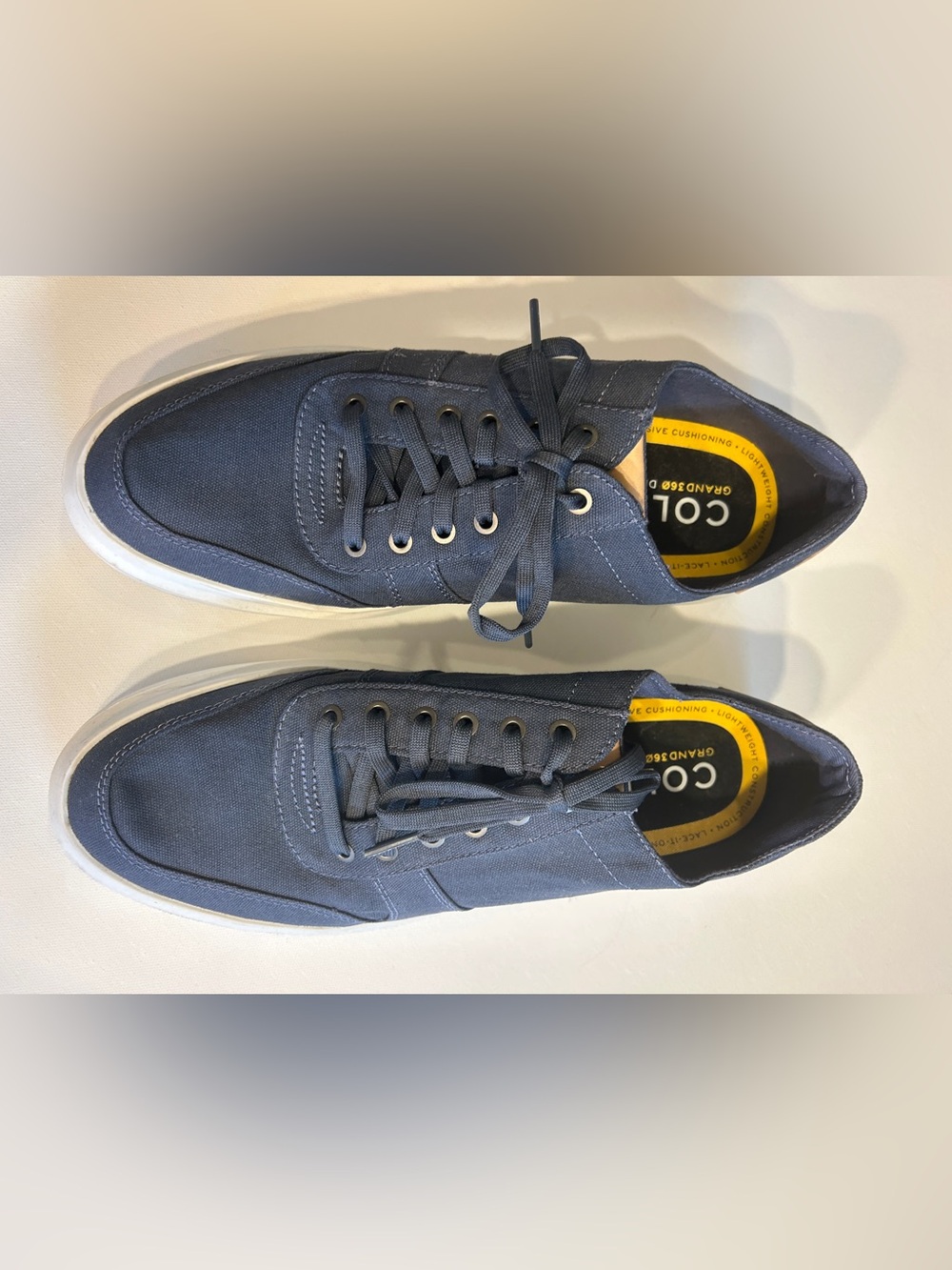 Cole Haan Grand 360 Canvas Shoes Blue Lightweight Casual Lace Up Men’s 10M
